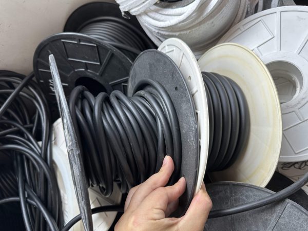 Gioăng cao su xốp tròn đặc EPDM, Silicone phi 7.5 (D7.5 - 7.5mm)