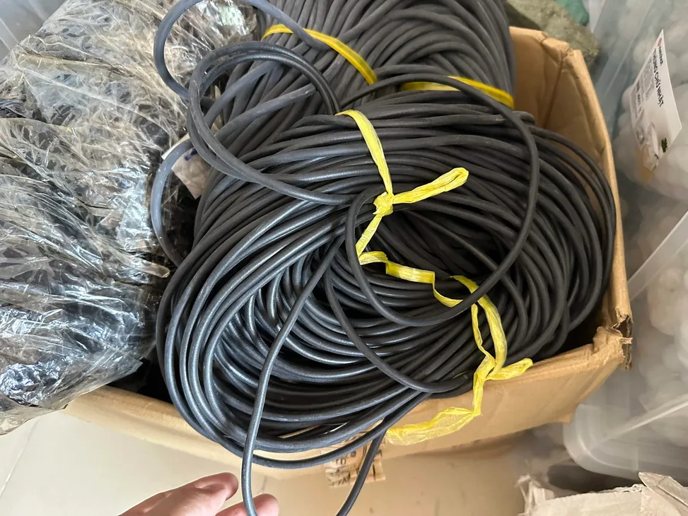 Gioăng cao su xốp tròn đặc EPDM, Silicone phi 5 (D5 - 5mm)