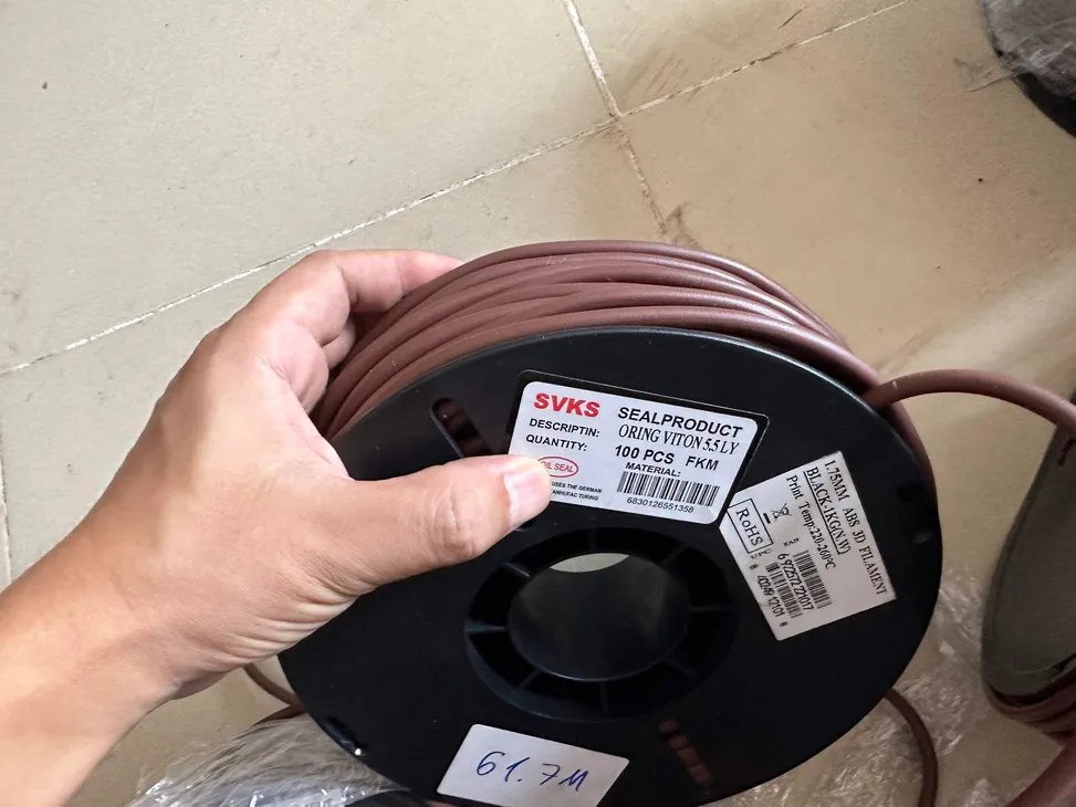 Gioăng cao su chịu hóa chất viton FKM phi 6 (D6 - 6mm)