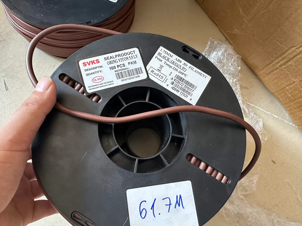 Gioăng cao su chịu hóa chất viton FKM phi 5 (D5 - 5mm)