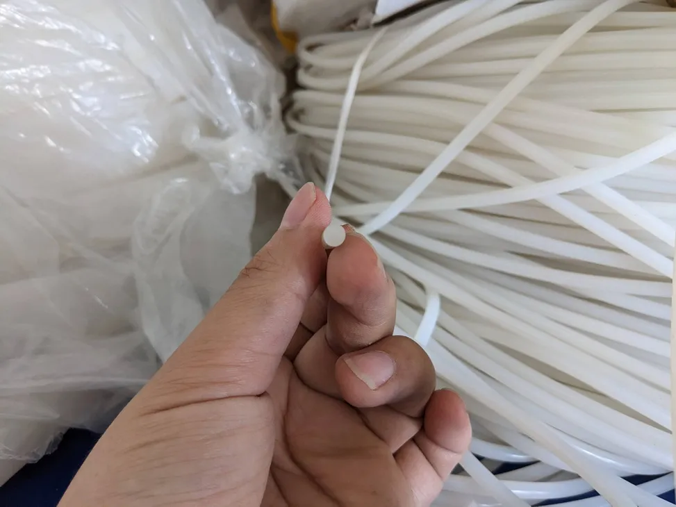 Gioăng silicone chịu nhiệt tròn đặc phi 3.5 (D3.5 - 3.5mm)