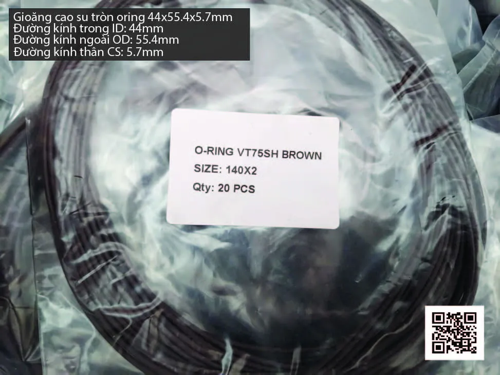Gioăng Oring tròn cao su Viton 41x5.7 chịu nhiệt, chịu hóa chất — hình thực tế