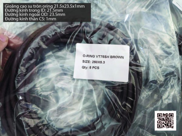 Gioăng Oring tròn cao su Viton 18.5x1 chịu nhiệt, chịu hóa chất - Hình ảnh 4