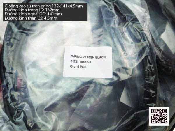 Gioăng Oring tròn cao su Viton 126x4.5 chịu nhiệt, chịu hóa chất - Hình ảnh 4