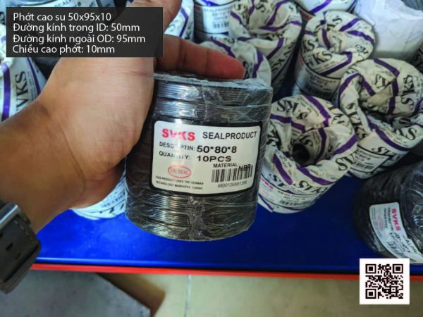 Phớt cao su Viton FKM 50x70x10 chịu nhiệt, chịu hóa chất - Hình ảnh 4