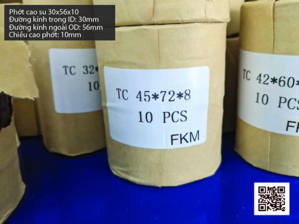 Phớt cao su Viton FKM 30x45x10 chịu nhiệt, chịu hóa chất - Hình ảnh 4