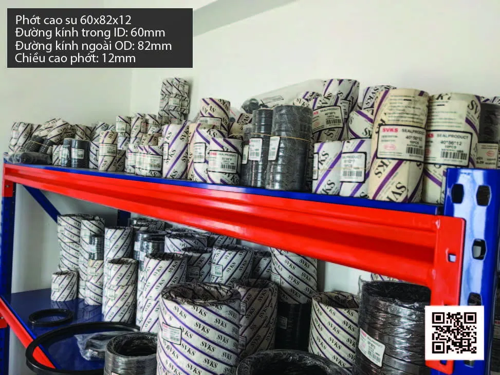 Phớt cao su Viton FKM 60x72x12 chịu nhiệt, chịu hóa chất — hình thực tế