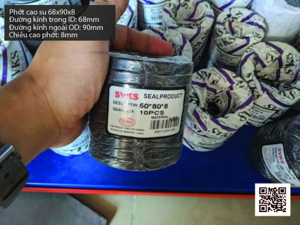 Phớt cao su Viton FKM 65x105x12 chịu nhiệt, chịu hóa chất - Hình ảnh 4