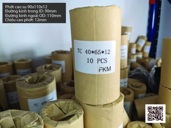 Phớt cao su Viton FKM 85x105x13 chịu nhiệt, chịu hóa chất - Hình ảnh 4