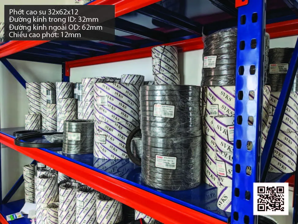 Phớt cao su Viton FKM 32x62x12 chịu nhiệt, chịu hóa chất