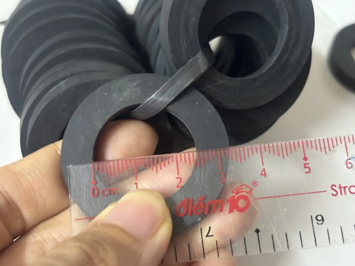 Gioăng silicone tròn đặc — bảng kích thước phi 2 đến 20mm đầy đủ